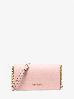 Michael Kors Jet Set Medium Signature Logo Crossbody Bag Pink – authentic Michael Kors Sri Lanka