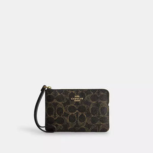Coach Corner Zip Wristlet In Loved Signature Canvas – authentic Coach Sri Lanka