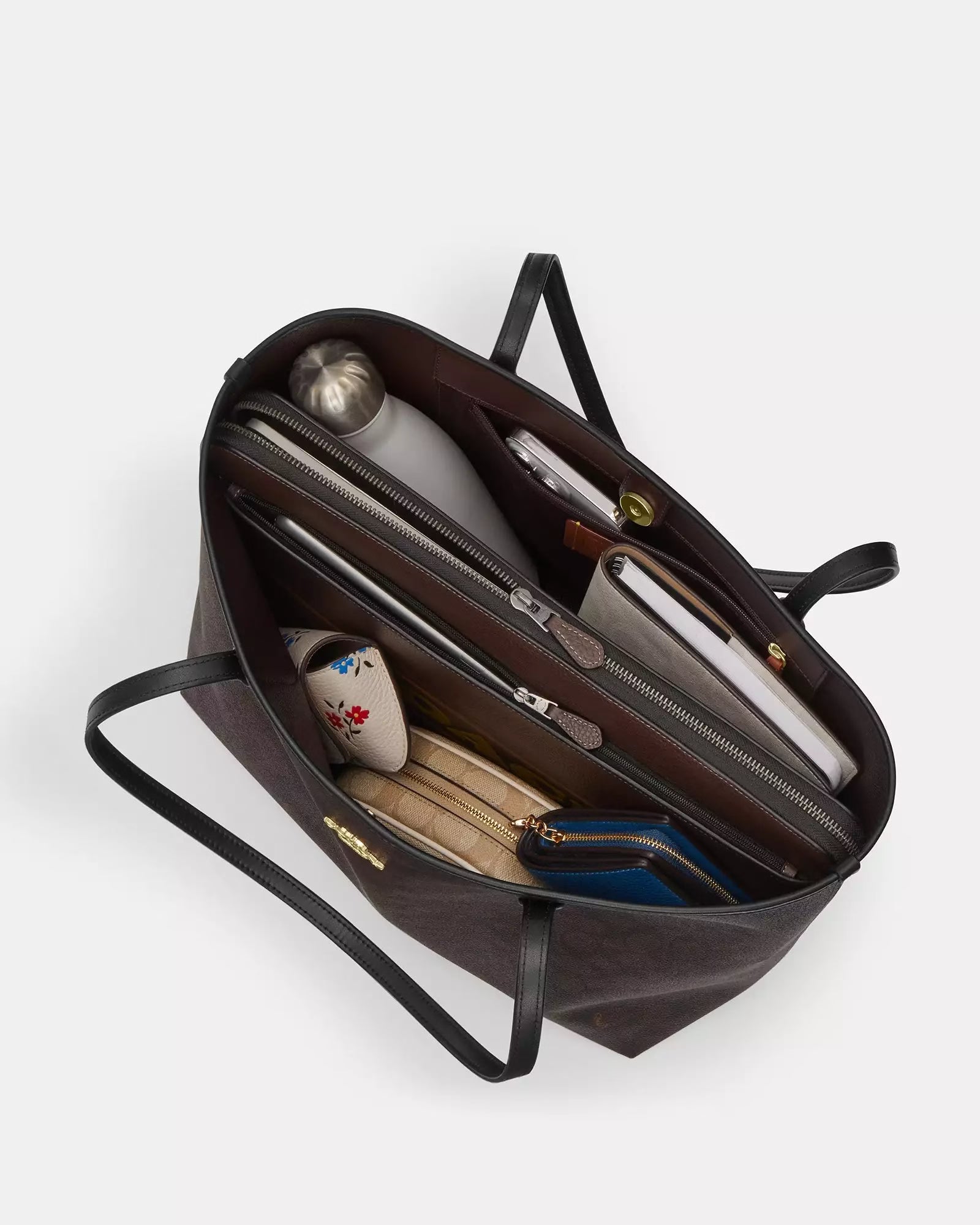 Coach City Tote In Signature Canvas image 3