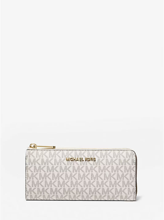 Michael Kors Jet Set Travel Large Logo Quarter-Zip Wallet image 0