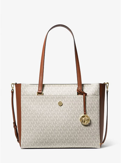 Michael Kors Maisie Large Logo 3-in-1 Tote Bag White image 0