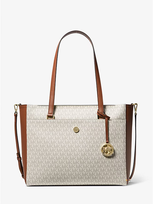 Michael Kors Maisie Large Logo 3-in-1 Tote Bag White image 0