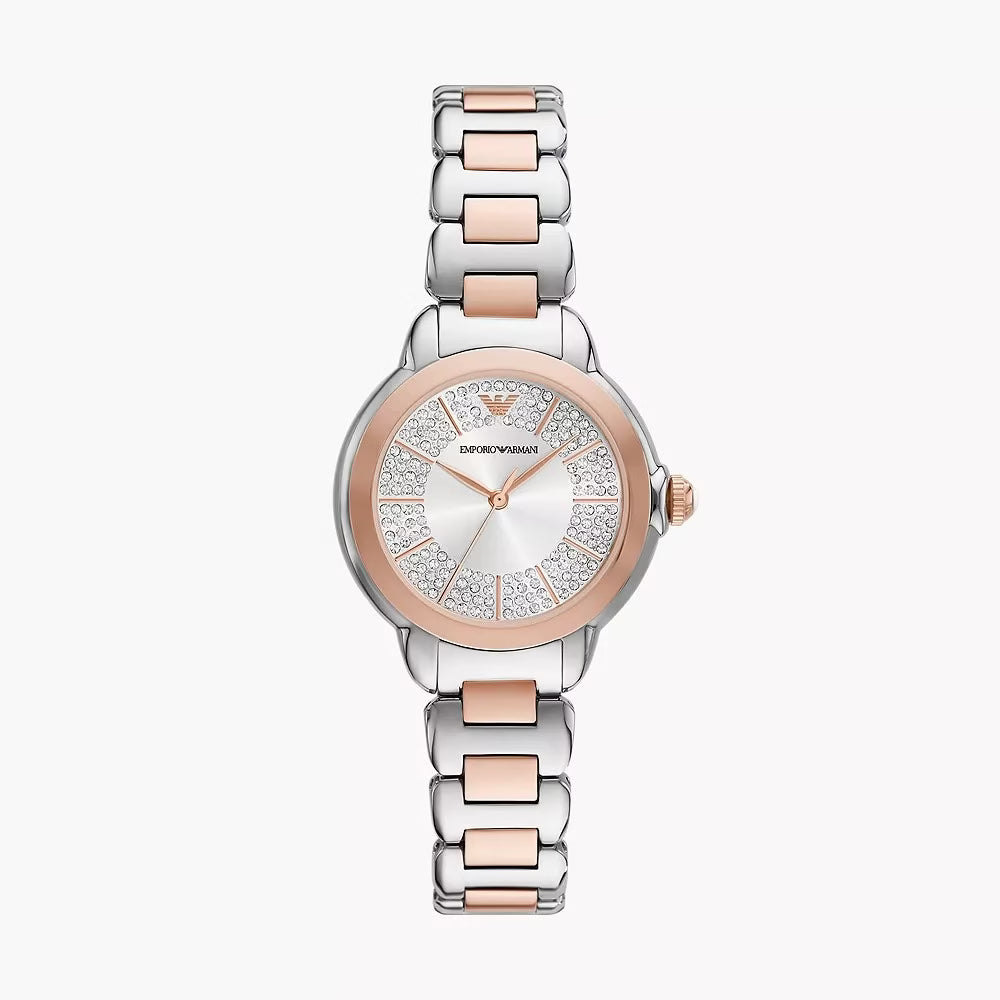 Emporio Armani Three-Hand Two-Tone Stainless Steel Watch image 0