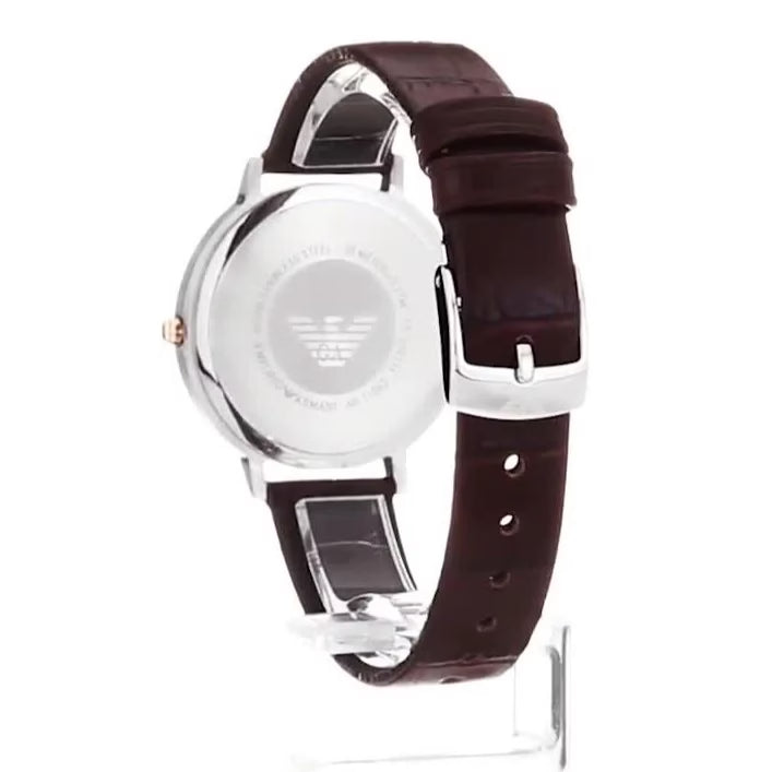 Emporio Armani Leather Strap Watch image 1