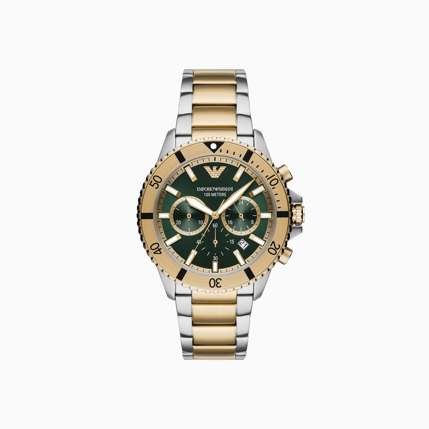 Emporio Armani Chronograph Two-Tone Stainless Steel Watch image 0