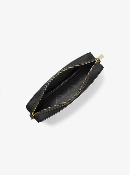 Michael Kors Jet Set Large Saffiano Leather Crossbody Bag Black image 1