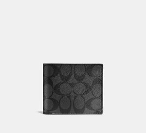 Coach 3 In 1 Wallet In Signature Canvas – authentic Coach Sri Lanka