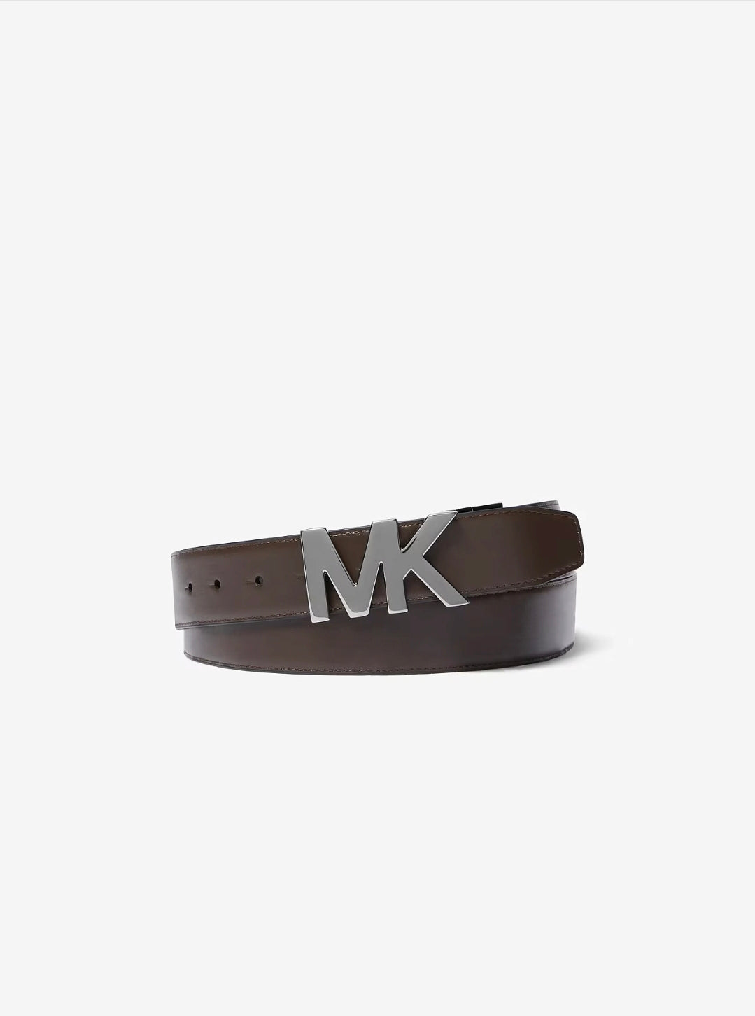 Michael Kors Reversible Signature Logo and Leather Belt Brown