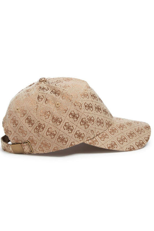 Guess Quattro G jacquard baseball hat – allover logo pattern detail view