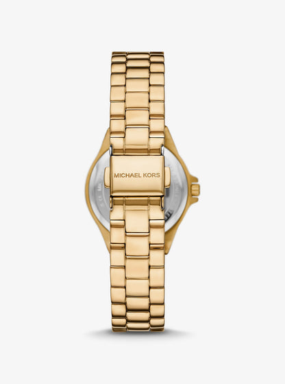 Michael Kors Mini Lennox Pavé Gold-Tone Watch Michael Kors