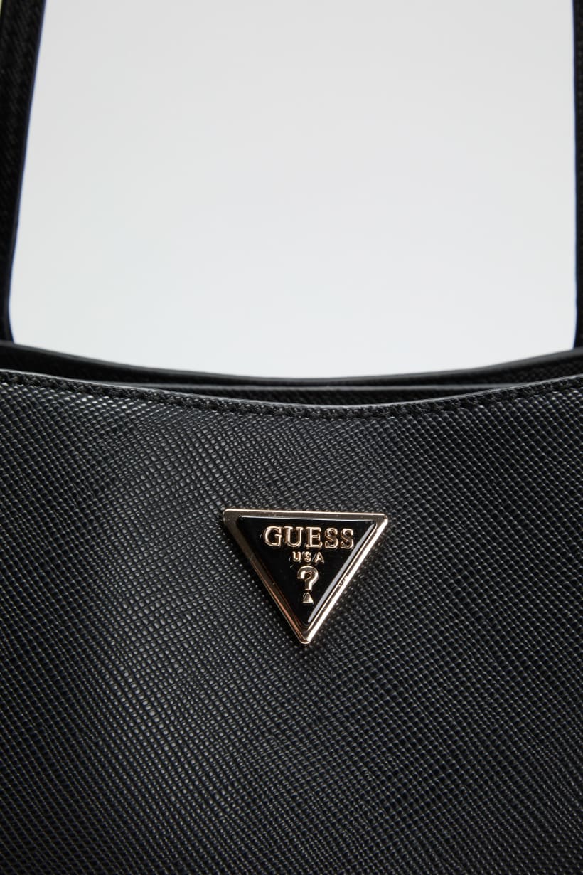 Guess Noelle tote bag black – back view detail