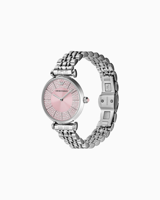 Emporio Armani Two-Hand Stainless Steel Watch Emporio Armani
