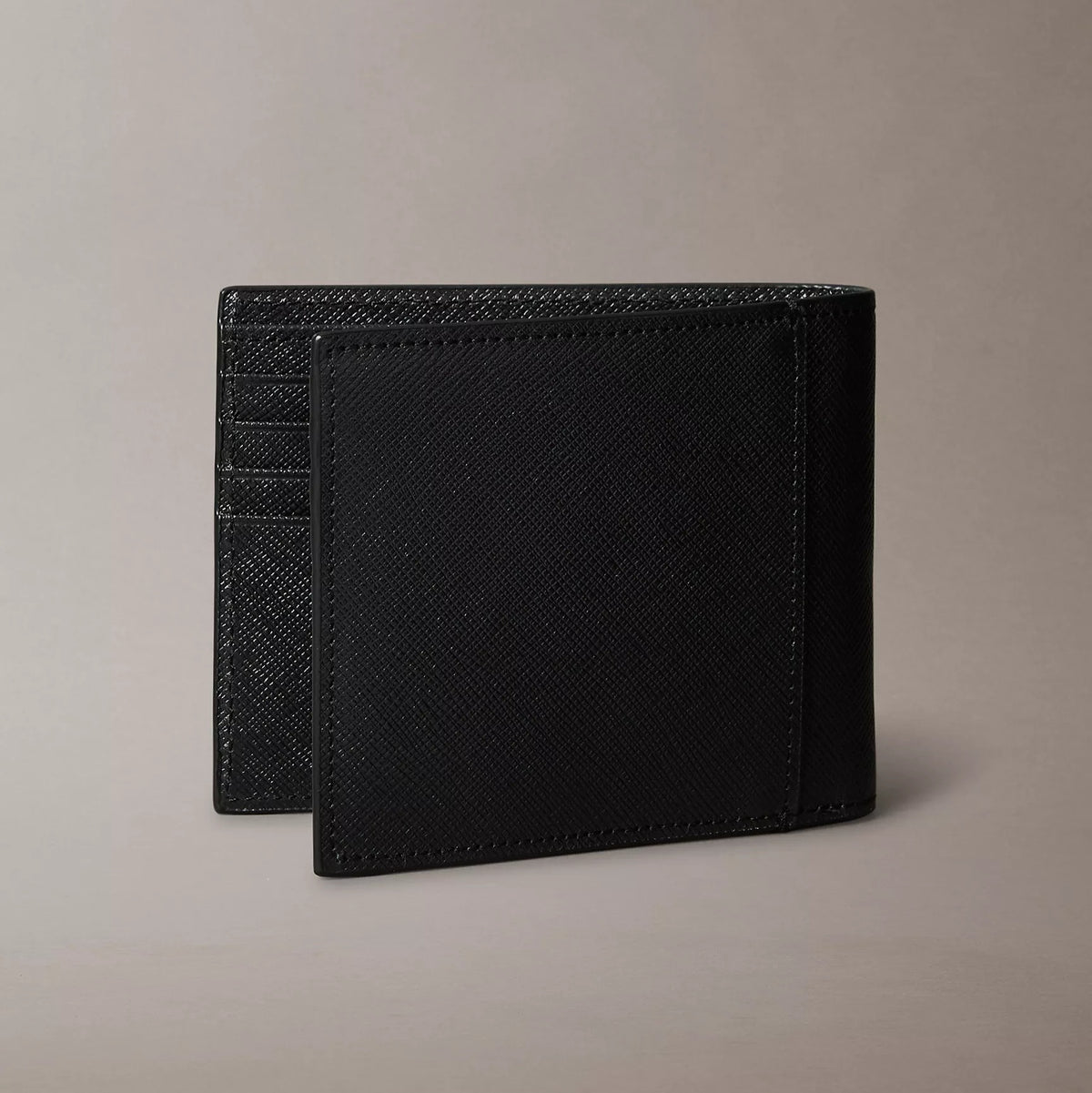 Calvin Klein Saffiano Leather Bifold Wallet + Money Clip Set