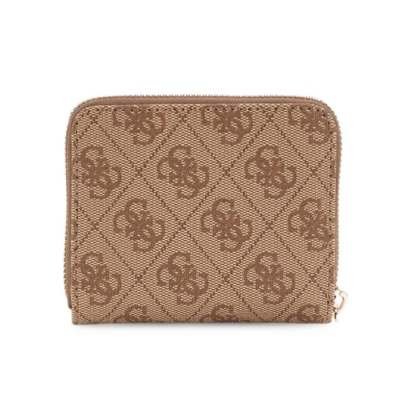 Guess Laurel II small zip around wallet brown – interior card slots detail view