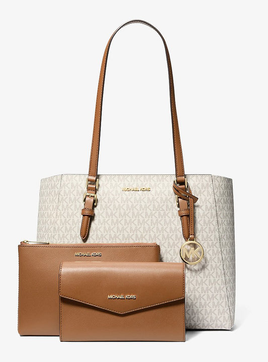 Michael Kors Charlotte Large 3-in-1 Signature Logo Tote Bag – authentic Michael Kors Sri Lanka