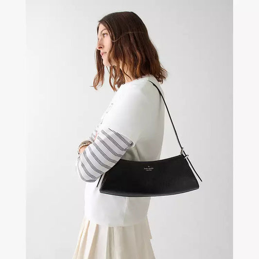 Kate Spade Frankie Textured Patent Leather Small East West Shoulder Kate Spade