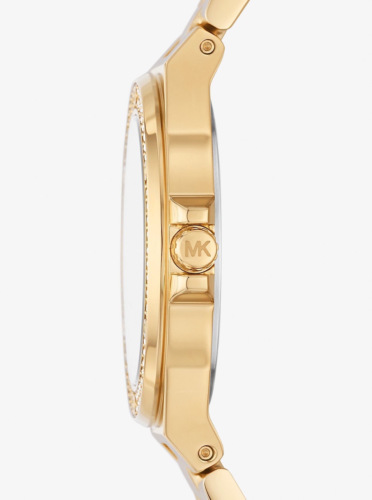 Michael Kors Mini Lennox Pavé Gold-Tone Watch Michael Kors