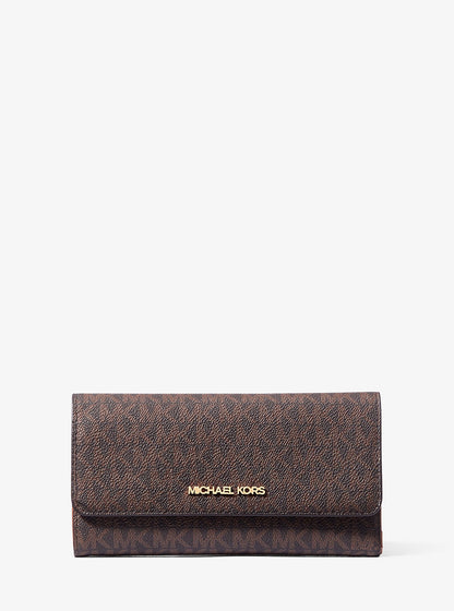 Michael Kors Jet Set Large Logo Trifold Wallet Michael Kors