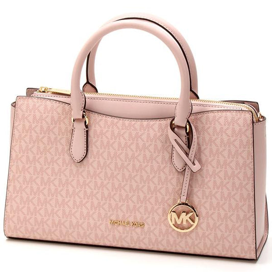 Michael Kors Arden Medium Leather Top-Zip Satchel