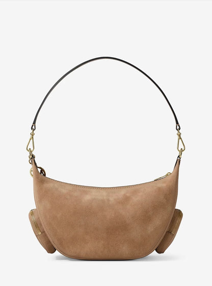 Michael Kors Merritt Medium Suede Convertible Shoulder Bag