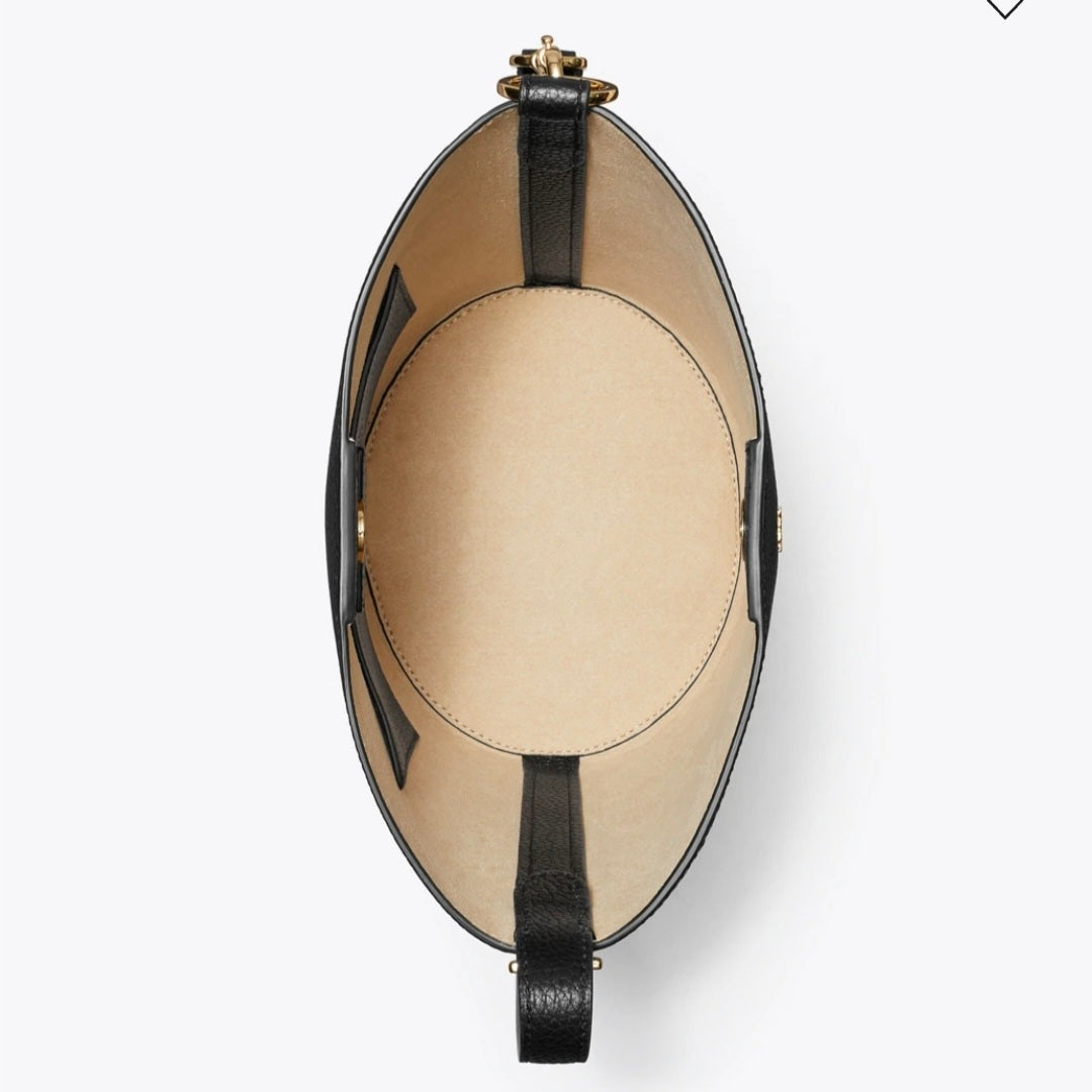 Tory Burch Leather Bucket Bag