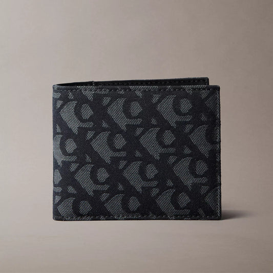 Calvin Klein allover monogram bifold wallet in black – authentic Calvin Klein Sri Lanka