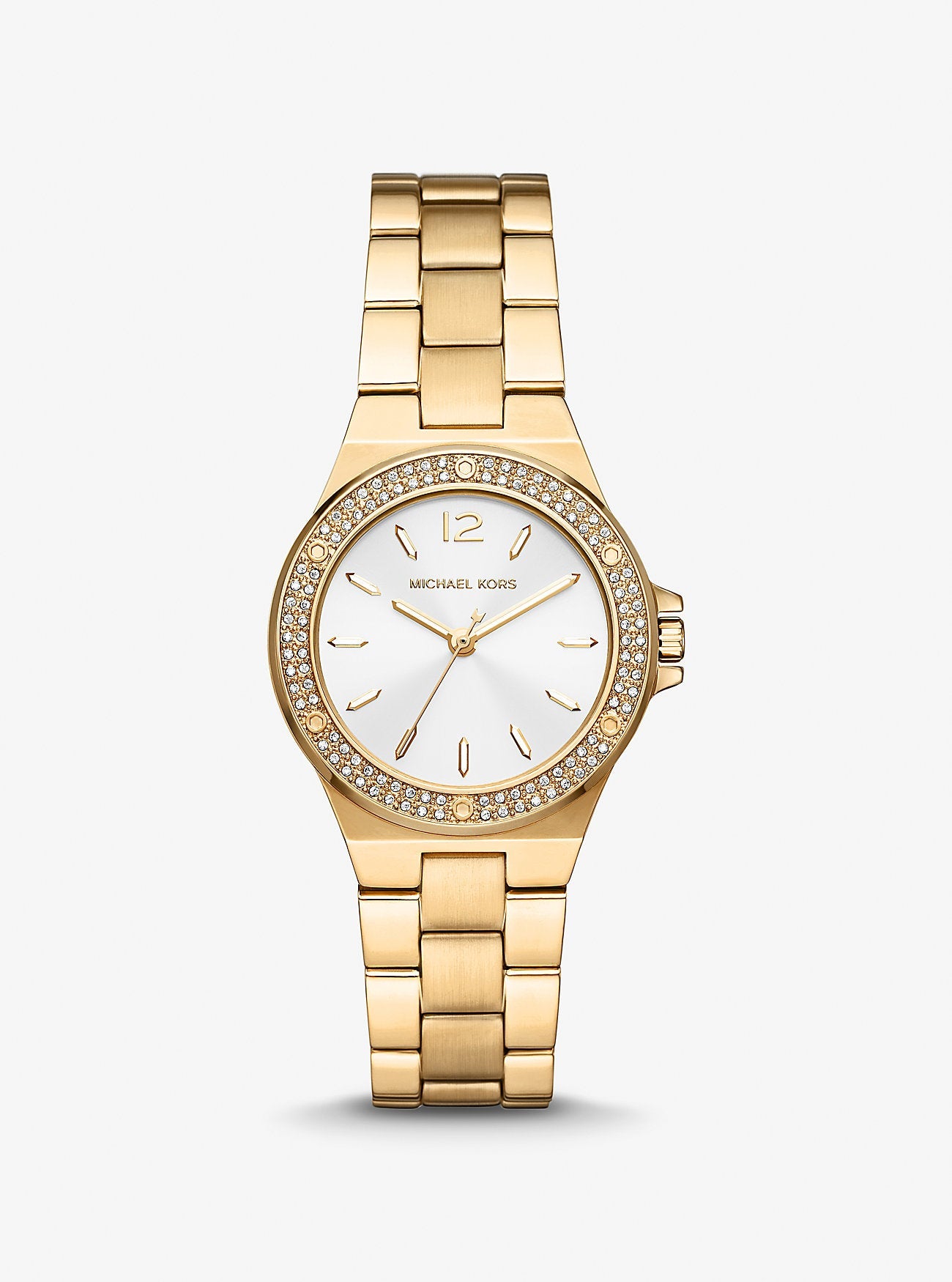 Michael Kors Mini Lennox Pavé Gold-Tone Watch Michael Kors