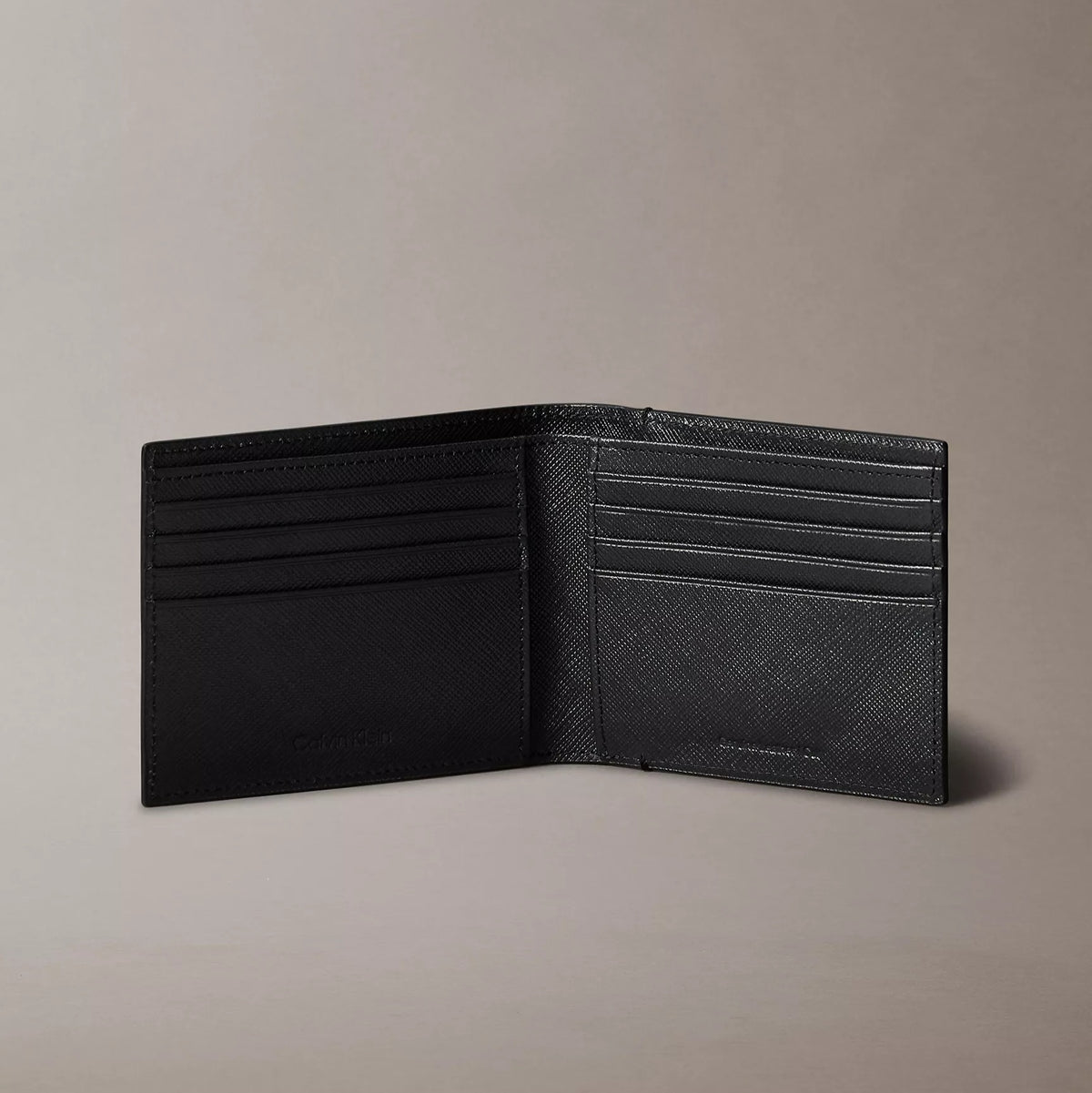 Calvin Klein Saffiano Leather Bifold Wallet + Money Clip Set
