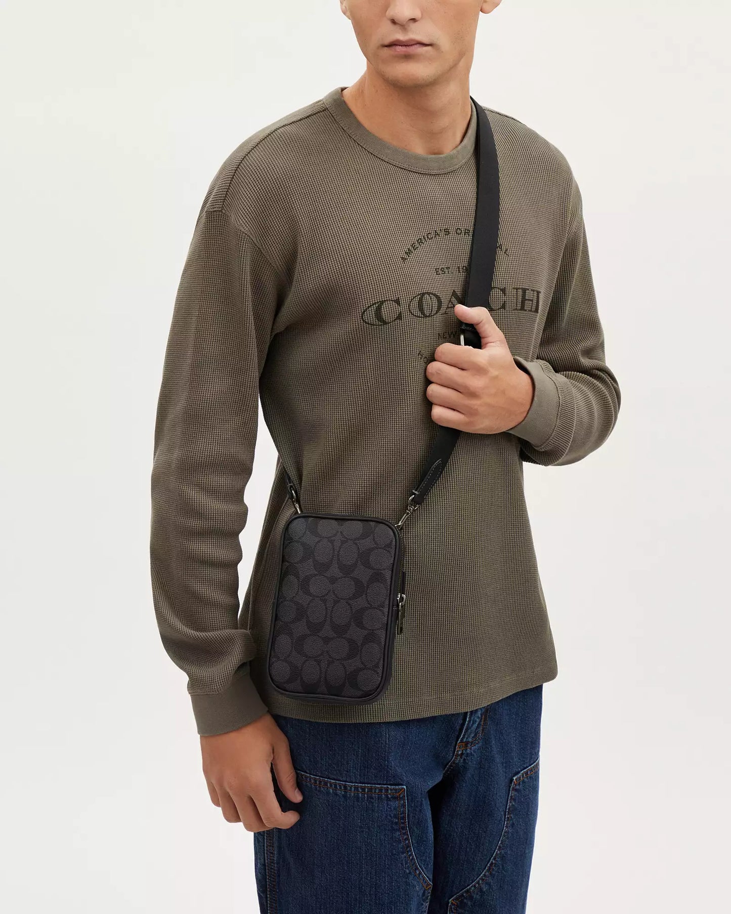 Coach Aden Crossbody Bag In Signature Canvas