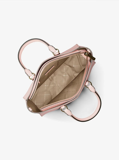 Michael Kors Arden Medium Leather Top-Zip Satchel