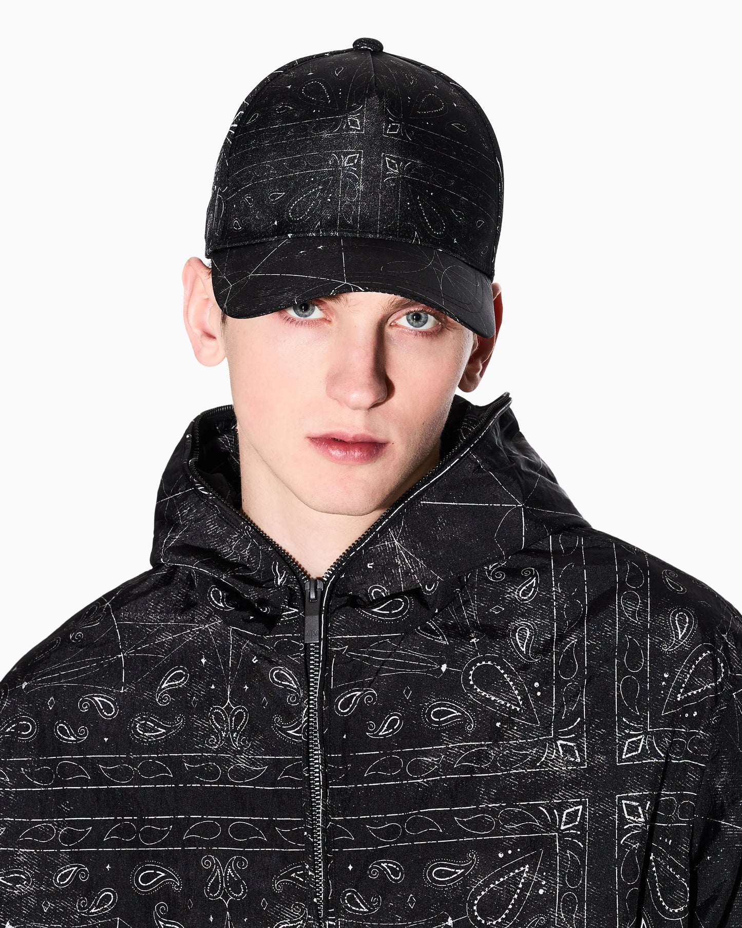Armani Exchange Pattern Visor Hat Armani Exchange
