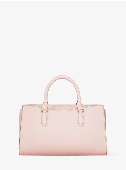 Michael Kors Arden Medium Leather Top-Zip Satchel