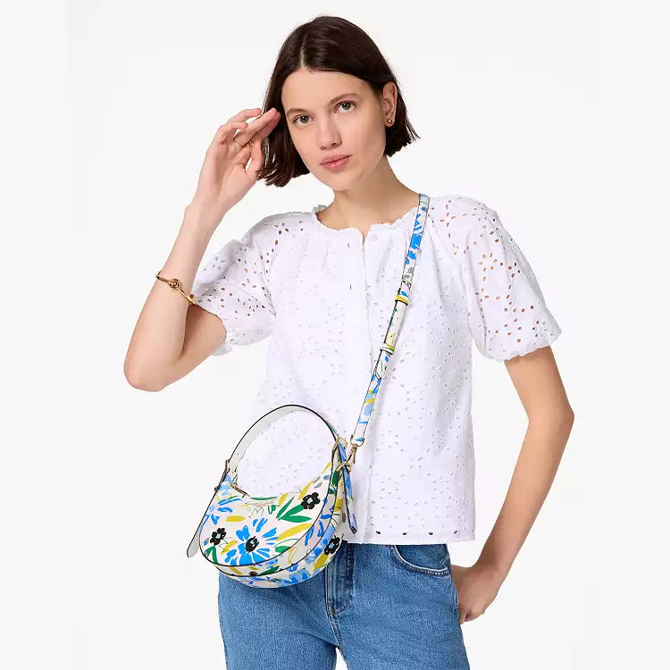 Kate Spade Madison Floral Crescent Shoulder Bag Kate Spade