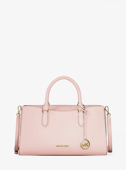 Michael Kors Arden Medium Leather Top-Zip Satchel