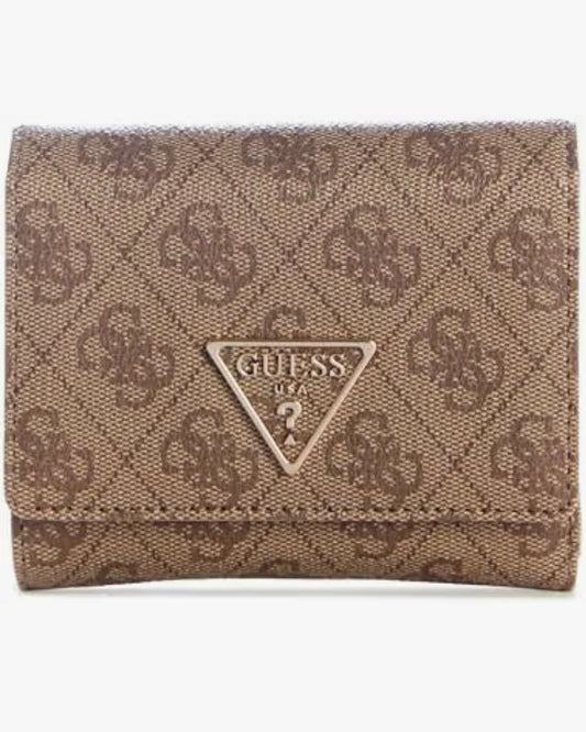 Guess Logo Laurel II Small Trifold Wallet