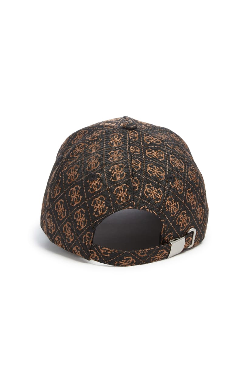 Guess Quattro G baseball hat dark brown – adjustable back strap detail view
