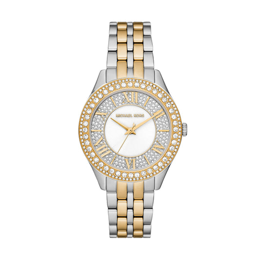 Michael Kors Harlowe Three-Hand Two-Tone Stainless Steel Watch Michael Kors