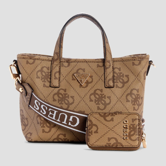 Guess Logo Latona II mini tote hand bag in brown – authentic Guess Sri Lanka